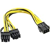 Chenyang PCI-E PCI Express ATX 6-poliger Stecker auf Dual 8-polige und 6-polige Buchse Videokarten Verlängerungskabel