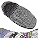 Produktbild BAMBINIWELT Winterfusssack, Fußsack in Mumienform für Kinderwagen, Jogger, Buggy oder Schlitten, Fleece, universal,110cm (grau Sterne)