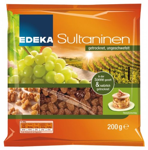 Preisvergleich Produktbild EDEKA Sultaninen ungeschwefelt 200g