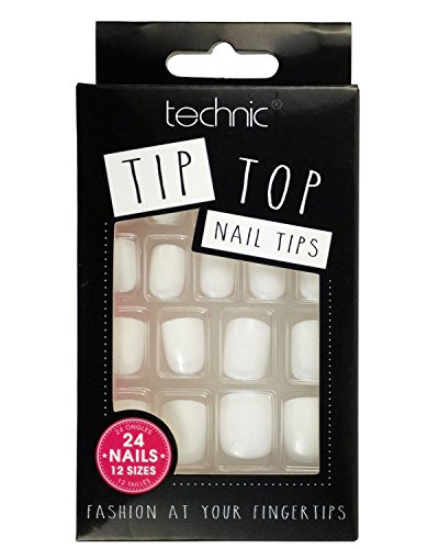 Technic Pack Of 24 Tip Top False Nail Tips-White