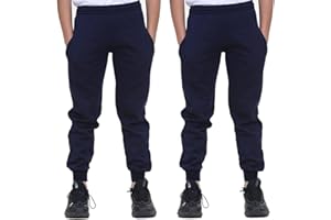 KHIM Jogging Trouser Terry Cotton Tracksuit Bottom Pant Kids Unisex Girls Boys Outdoor Activewear