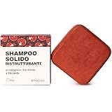 Enooso - Shampoo Solido bio per capelli secchi Ristrutturante e Nutriente al Melograno, Fico e Te Verde 65 gr - Naturale Arti