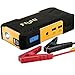 Produktbild FlyHi 800A 18000mAh Tragbare Auto Starthilfe, Autobatterie Anlasser, Externes Akku-Ladegerät mit LED Taschenlampe, LCD Display und für Smartphone, Tablet und Vieles Mehr (Schwarz/Gelb)