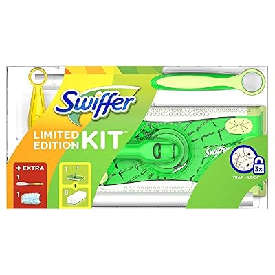 Swiffer Limited Edition Set (1 Balai Plus 8 lingettes de sol de la poussière et 1 chiffon de la poussière magnétique plus 1), pack de 1 (1 x 1 pièce)