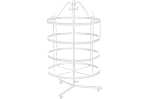 SONGMICS Présentoir à bijoux, Porte-bijoux, Organisateur de bijoux pour Colliers, Bracelets, Boucles d’oreilles, Blanc JDS055