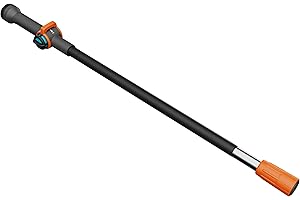 Gardena Cleansystem Mango S: mango de limpieza conductor de agua, 90 cm, aluminio, regulación continua del flujo, para grandes superficies, Sistema Original Gardena (18800-20)