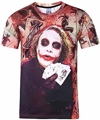 YonBii Joker T-shirt Unisex Shirt Squad Tee Short Sleeve Tops 3XL