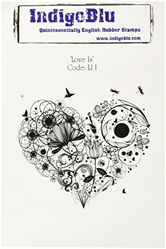IndigoBlu Cling Mounted Stamp 7"X4.75"-Love Is