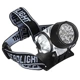 19-LED Headlight 19 LEDs Bulb 4-Mode Headlamp Flashlight Torch Lamp