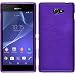 Produktbild PhoneNatic Case für Sony Xperia M2 Hülle Silikon lila brushed + 2 Schutzfolien