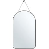 Deinhaus Askılı Duvar Aynası cm, İnce &Ccedil;er&ccedil;eve, Banyo Antre Yatak Odası ve Makyaj Alanı İ&ccedil;in Dekoratif Ayna, Ayna (Silver)