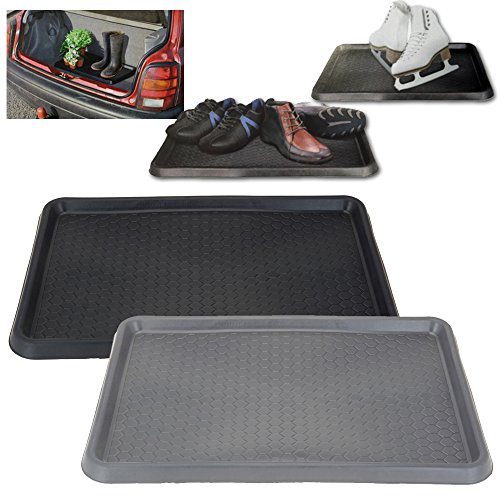 JEMIDI Schuhschale Universalschal Abtropfschal Schuhablage Abtropfschale Schuh Schale (Schwarz) - 2