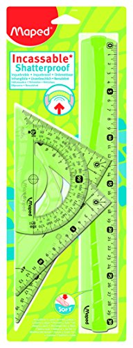 Maped M244304 - Juego de regla escuadra cartab n y transportador de ngulos reviews Maped M244304 - Juego de regla escuadra cartab n y transportador de ngulos