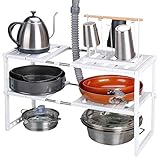 Carrera multifuncional: este estante de estantería de 2 niveles de Rackaphile se puede utilizar no solo como un estante de baño de almacenamiento, armario, almacenamiento de cocina, organizador debajo del fregadero, sino también para colocar zapatos, plantas de macetas, libros, etc.
