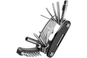 Smile Items 21 en 1 Herramientas de Reparación de Bicicleta Multifunción, Multiherramienta Plegable Portátil para BTT MTB Bicicleta Carretera Ciclismo