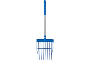Red Gorilla Tidee Children's Bedding Fork Blue Small Compact Mini Pitchfork Lightweight Child's Manure Fork Stable Garden Compost 30cm