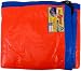 JP 10X8 FEET ORANGE / BLUE HDPE MULTIPURPOSE TARPAULIN ( 120 GSM ) RS.280.00