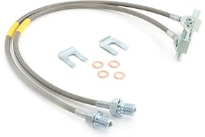 FAPO SHOCK Front Extended Stainless Steel Brake Lines Compatible With 1971-1987 Chevy C/K 10 15 20 K5 Blazer 4-6" Lift
