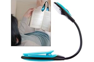 qx Lampe de Lecture Clip Flexible LED Voyage Lire Journal