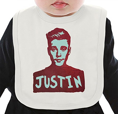 Justin Organic Bib W/ Ties| 100% Organic Ring-Spun Combed Cotton| Soft & Comfortable Bib Made W/ Eco-Friendly Materials| Unique Baby Clothing By Bang Bangin Medium