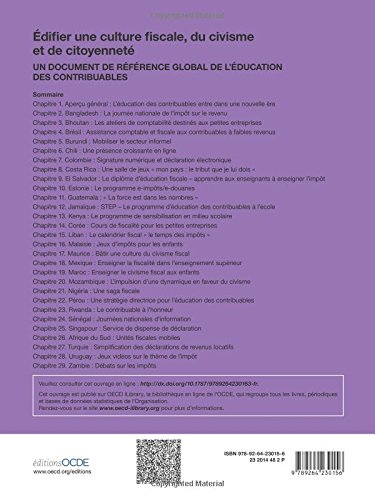Book's Cover of Édifier une culture fiscale, du civisme et de citoyenneté : Un document de référence global de l'éducation des contribuables