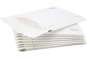 Postmaster Padded Envelopes A5 White Peel Seal Bubble Mailers 170 x 225mm, 50 Pack
