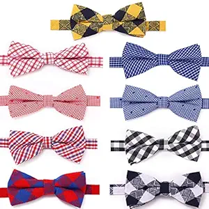 Freewindo Dog Bow Ties, 9pcs Dog Bows Adjustable Cat Collar Bows, Grooming Accessories for Small Medium Large Dogs and Adult Cats