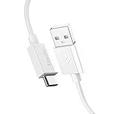 Spigen USB-A to USB-C 1 Metre Kablo 60W G&uuml;&ccedil;/Hızlı Şarj / 480 Mbps Data Aktarım Hızı Type-C Ekstra Dayanıklı White - ACA08715