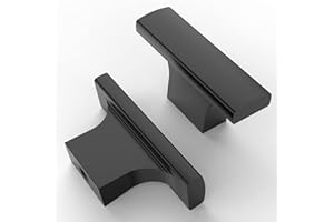 Amerdeco 10 Pieza Negro Tiradores Cocina Pomos y Tiradores Vintage Pomos Armarios Pomos y Tiradores Infantiles de Aleación de zinc Tirador Puerta Mango de un Solo Orificio UK0048