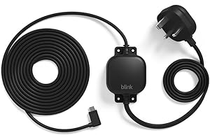 Blink Weather Resistant 4 m Power Adaptor for Blink Mini 2 (Black)