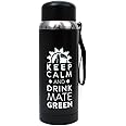 Mate Green Thermal Mug with Strainer 800 ml | Thermos Flask for Tea, Yerba Mate Tea and Herbs Made of Stainless Steel | Thermos Flask 800 ml | Insulated Flask | Insulated Flask with Tea Strainer |