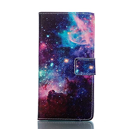 SKYXD für Samsung Galaxy S5 Mini Hülle Leder Fantasie Bunte Stern Muster Folio Klappbar Handy Tasche Schutzhülle [Magnet / Brieftasche Kartenfach / Standfunktion] Klapphülle mit [Handyanhänger + Eingabestift] Zubehör Set für Samsung Galaxy S5 Mini Case Bookstyle Flip Leather Cover With [Stylus and Dust Plug] - 2