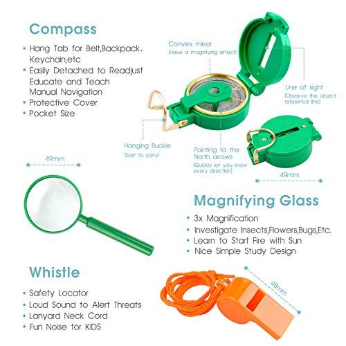 Tintec Set de Juguetes para niños al Aire Libre Explorer 24 Piezas