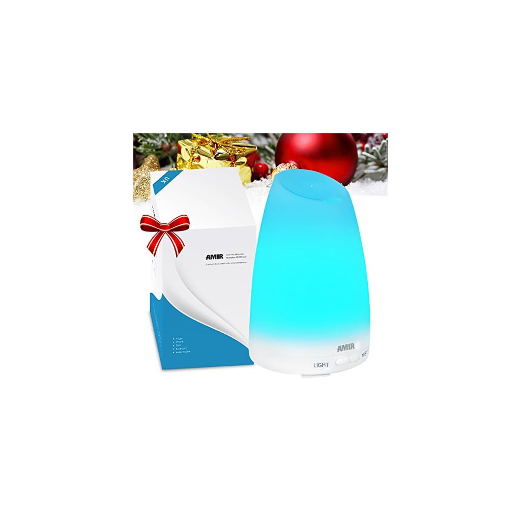 Aroma Diffuser, Amir® 100ml Colorful Ultrasonic Humidifier Aroma