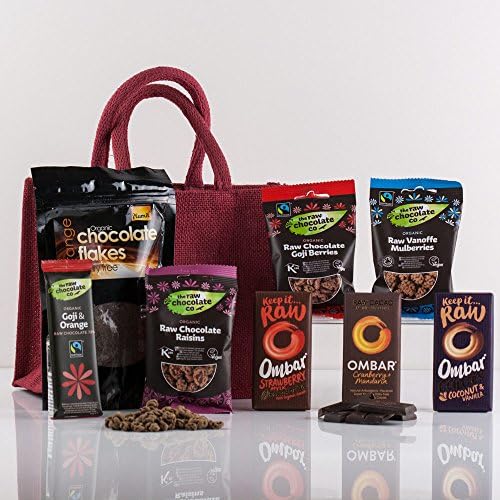 Natures Hampers Organic Chocolate Treats Gift Bag - Luxury Chocolate Treats Basket - Chocolate Lovers -Chocolate Gift Box - Birthday for Him - Birthday for Her - Christmas Gifts - Xmas Presents