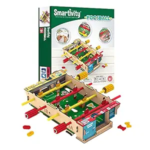 Smartivity DIY Foosball, Mini Football, Soccer Table STEM Educational Fun Toys, Educational & Construction based Activity Game for Kids 6 to 14, Gifts for Boys & Girls, Learn Science Engineering Project, Made in India