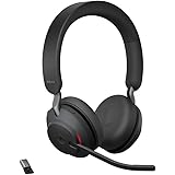 Jabra Evolve2 65 Wireless Headset, Noise Cancelling Headphones