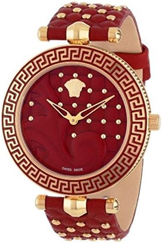 Versace Womens Analog Vanitas Rose Gold Ion Plated Coated Stainless Steel Interchangeable Straps VK7050013