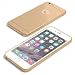 Produktbild Iphone 6 / 6S Schutzhülle + 0,26 mm Panzerglas / Hart Glas - Ultradünn & Kratzfest - Beste Leichte Und Robuste Anti-stoß Handytasche - Perfekte Displayschutzfolie Passgenau Für Ihr Case - Komplettschutz - Gold