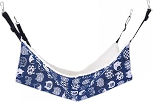 MiOYOOW Haustier Hängematte, Kleintierbett Katzenhängematte mit verstellbaren Riemen für Katzen, kleine Hunde, Kaninchen