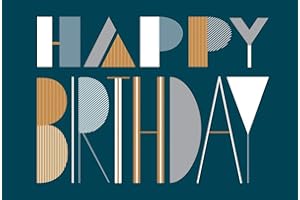 bsb - Carte de félicitations pour un anniversaire - 11,5 x 17,0 cm - Carte d'anniversaire de qualité supérieure avec enveloppe - Belles cartes d'anniversaire pour femmes et hommes - Carte Happy