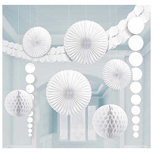 Preisvergleich Produktbild 9 Teile RAUMDEKO - WEISS