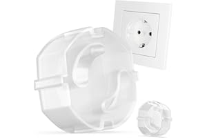 REDTRON 20×Copriprese per Bambini, Copripresa di Sicurezza per Neonati e Bambini, protezione contro le scosse elettriche, Protezione Prese Corrente con senza colla, Trasparente