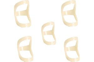 WQNNQW 5 stycken fingerskenor oval fingerstöd, fingerledsskydd, artrit finger, plast vattentät malletfingerskarv, för fingers