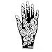 Mehndi Stencil Tattoo Stencil Henna Designs for hand - single use Y054