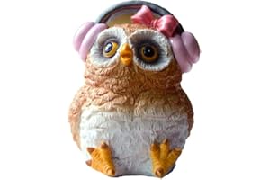 Gemmia Figurine Miniature de Chouette de Jardin féerique- A écouter avec Le Coeur