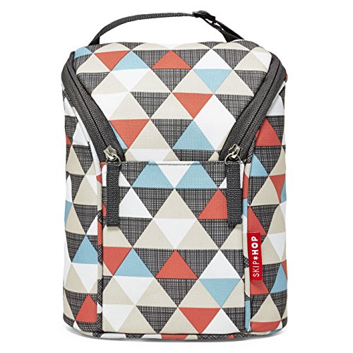 Skip Hop Double Bottle Bag (Triangles)