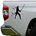 Produktbild Rosie Decals Samurai Warrior Ninja Die Cut Vinyl Decal Sticker for Car Truck Motorcycle Window Bumper Wall Decor Size- [10 inch/25 cm] Tall Color- Black