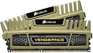 Corsair CMZ8GX3M2A1600C9G Vengeance 8GB (2x4GB) DDR3 1600 Mhz CL9 XMP 1.35 Low Voltage Performance Desktop Memory Kit Gold