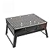 Price comparison product image Outdoor car portable large stainless steel barbecue pits multifunctional foldable charcoal grill